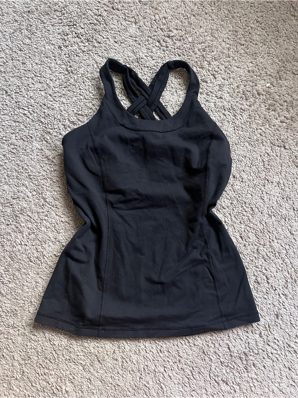 $58 Lululemon Black Enhearten Tank top size 8